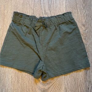 Carter's High Waist Kids Shorts in Olive